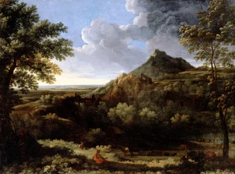 Landschaft in der römischen Campagna